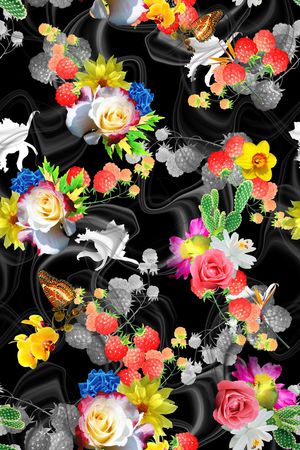 花卉印花花型图片