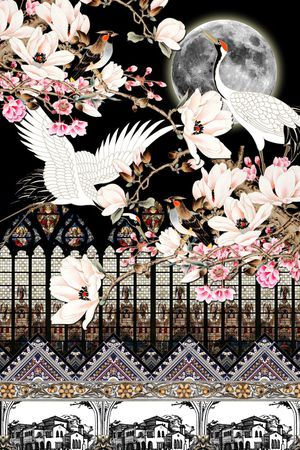 潮流时尚印花花型图片