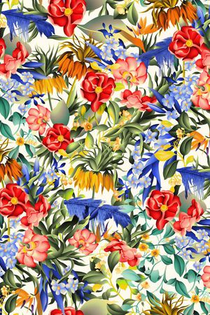 textile印花花型图片