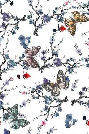 梅花印花花型图片