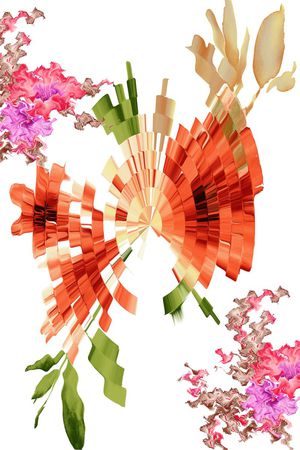 随性印花花型图片