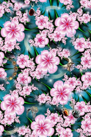 花卉印花花型图片