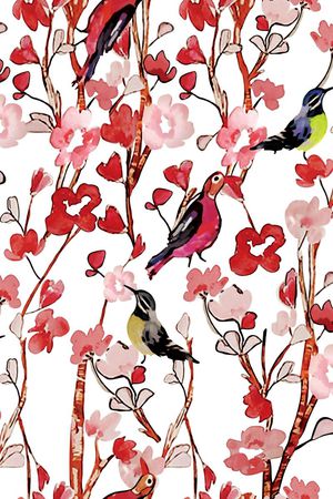 水粉画印花花型图片
