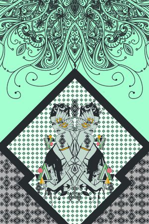 新款个性民族风印花花型图片