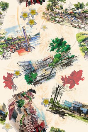 建筑印花花型图片