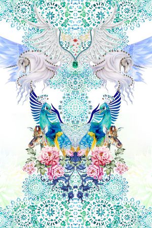 写意印花花型图片