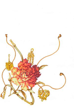 传统花卉印花花型图片