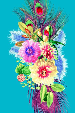 现代印花花型图片