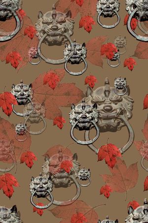 中国风印花花型图片