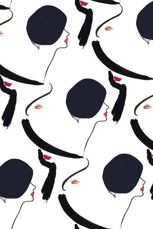 美女印花花型图片