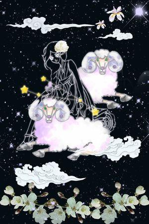 白羊印花花型图片