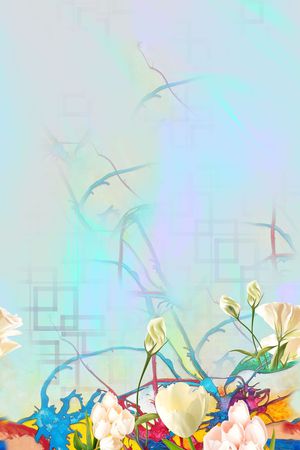 抽象印花花型图片
