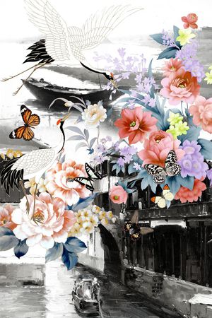 潮流时尚印花花型图片