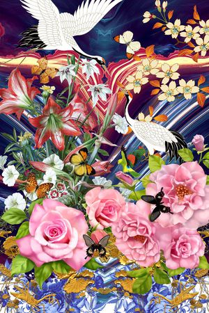潮流时尚印花花型图片
