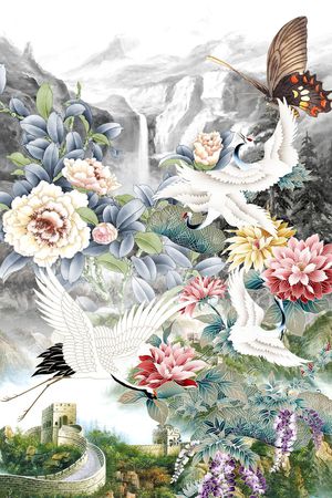 潮流时尚印花花型图片