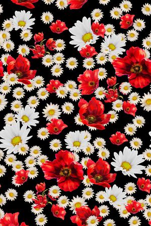 花朵印花花型图片