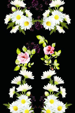 定位花印花花型图片
