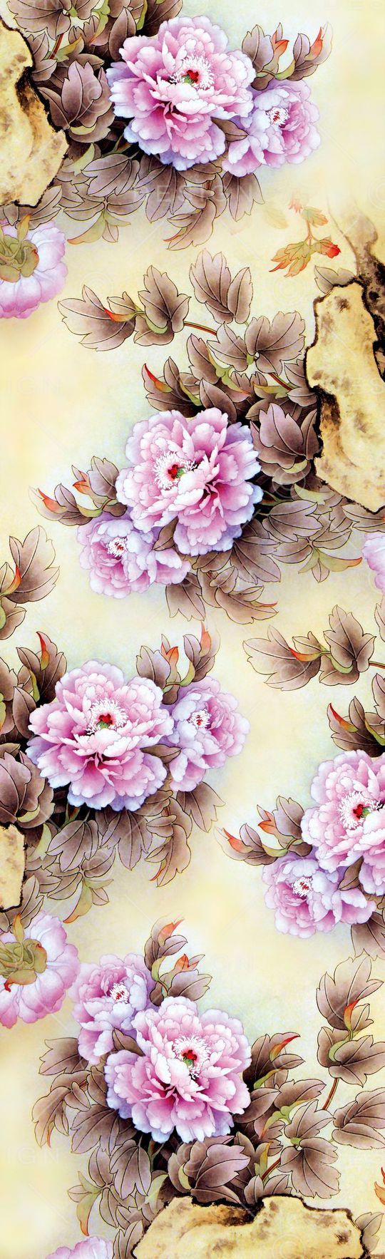 手绘印花花型图片