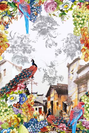 定位印花花型图片