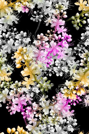 炫彩小花印花花型图片
