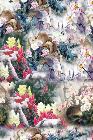 休闲印花花型图片