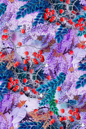 中国风印花花型图片