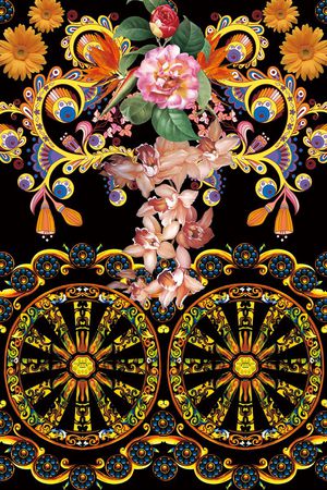 女装印花花型图片