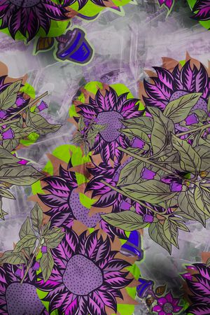 大牌印花花型图片