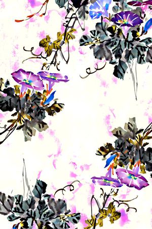 花卉印花花型图片
