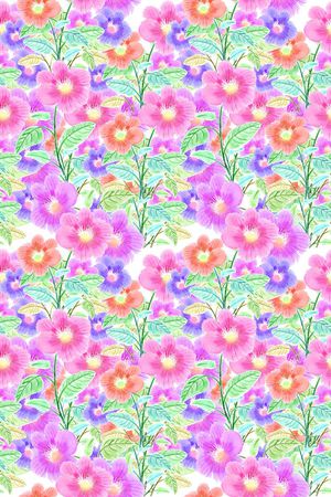 电脑绘画印花花型图片