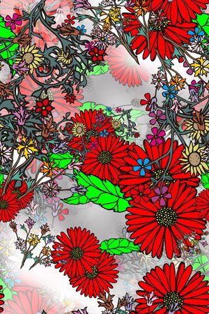 花卉印花花型图片