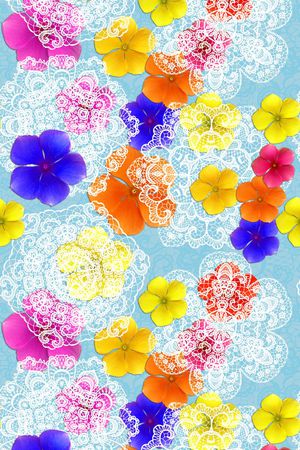 抽象印花花型图片