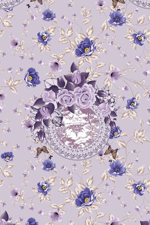 高档印花花型图片