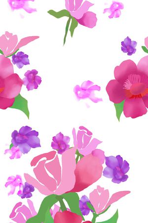 田园印花花型图片