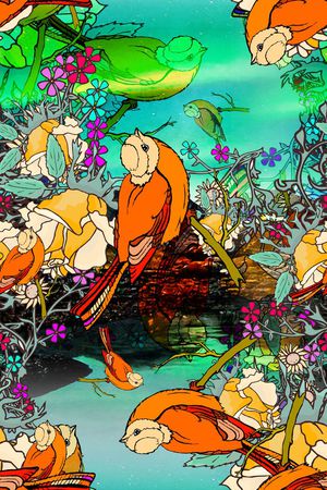 浪漫时尚印花花型图片
