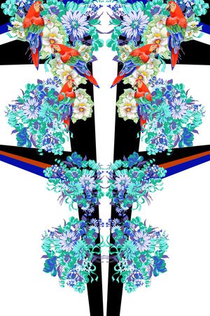 休闲印花花型图片
