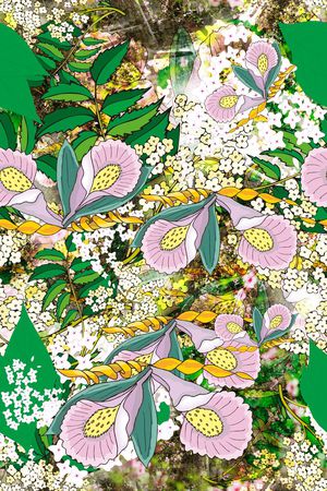 花卉印花花型图片
