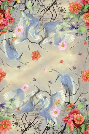 潮流时尚印花花型图片