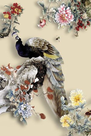 服装定位印花花型图片