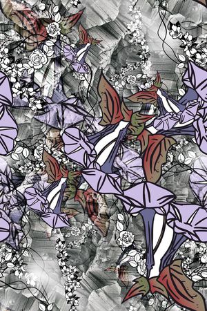 花卉印花花型图片