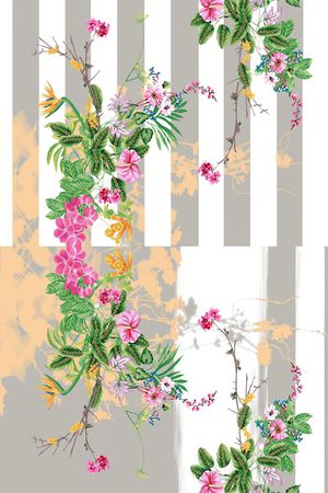 现代印花花型图片