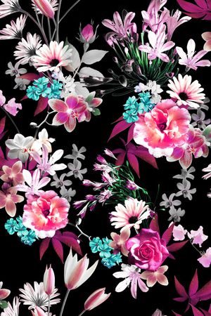 花卉印花花型图片