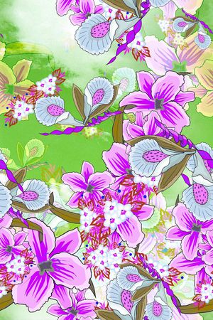 花卉印花花型图片