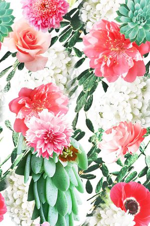 时尚花卉印花花型图片