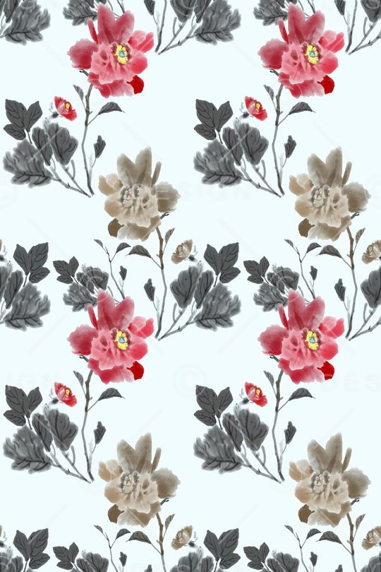 电脑绘画印花花型图片
