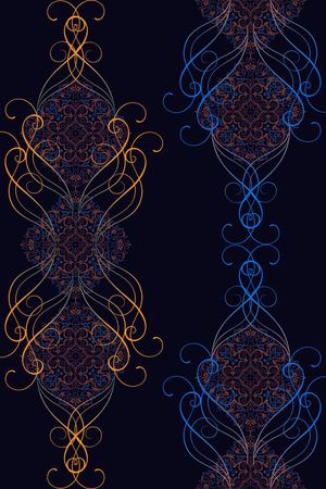 古典纹理印花花型图片