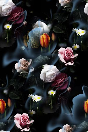 花卉印花花型图片