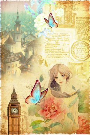 创意服装面料印花花型图片