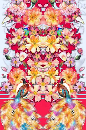 花卉印花花型图片