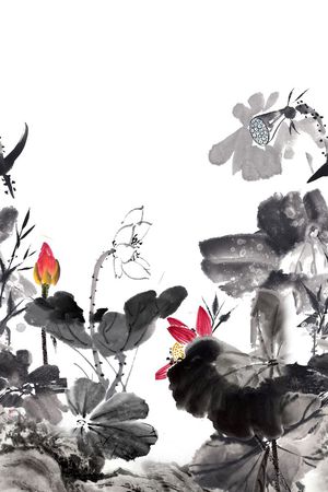 中国风印花花型图片